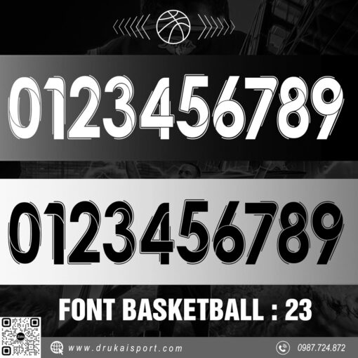 Font Basketball 23 - Thiết Kế Monochrome Đậm Chất Thể Thao