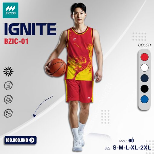 Áo Thể Thao ZICCO IGNITE BZIC-01 Màu Trắng Nổi Bật - Ảnh 4