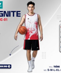 Áo Thể Thao ZICCO IGNITE BZIC-01 Màu Trắng Nổi Bật