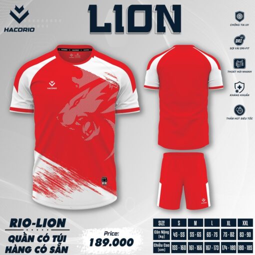 Bộ Đồ Thể Thao HACORIO LION Trắng Đen - Ảnh 3