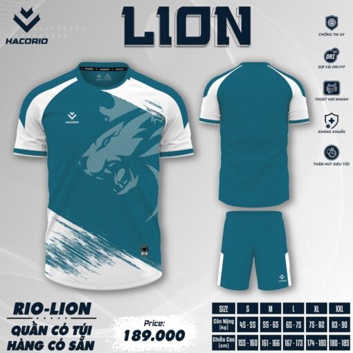Bộ Đồ Thể Thao HACORIO LION Trắng Đen - Ảnh 5