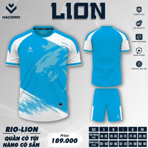 Bộ Đồ Thể Thao HACORIO LION Trắng Đen - Ảnh 6