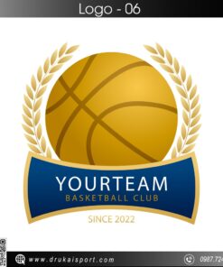 Logo YOURTEAM Basketball Club - Màu Vàng Xanh Đẳng Cấp Thể Thao
