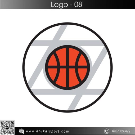 Logo 08 - Sắc Cam Năng Động | Biểu Tượng Thể Thao Đỉnh Cao