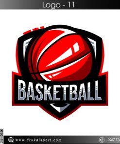 Logo Bóng Rổ Năng Động Đỏ Đen - Mã 11