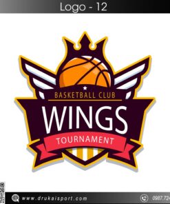 Wings Basketball Club Tournament - Logo Cam Đỏ Năng Động