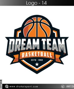 Logo DREAM TEAM BASKETBALL – Cam Đen Thời Thượng, Mạnh Mẽ