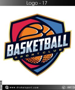 Logo Basketball Sport Club – Đỏ Cam Năng Động