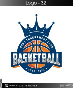 Logo Bóng Rổ Màu Xanh Navy – Basketball Best Tournament Club