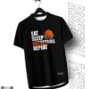 Áo Thun Đen EAT SLEEP BASKETBALL REPEAT – Năng Động & Đậm Chất Thể Thao