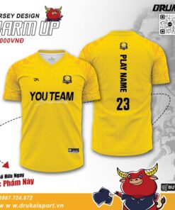 Áo thể thao Jersey Design Warm Up - Tông vàng rực