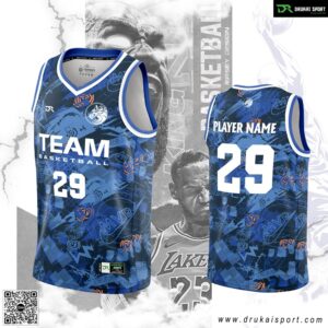 Áo Bóng Rổ Xanh Navy – Mẫu 148