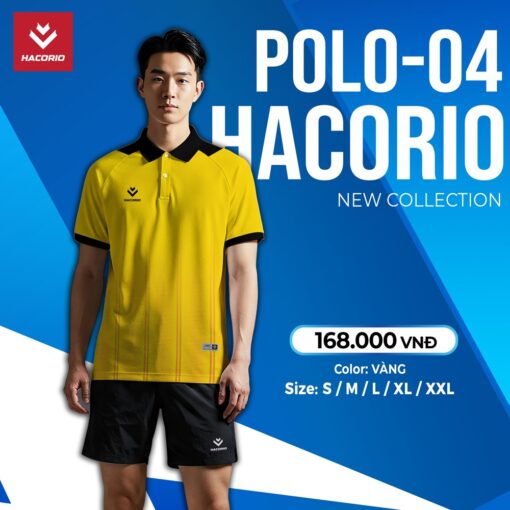 Áo Polo HACORIO POLO-04 – Vàng Tươi Năng Động