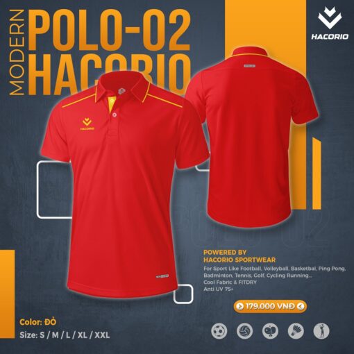 Áo Polo Nam Hacorio POLO-02 - Tím Than Sang Trọng Nổi Bật - Ảnh 8