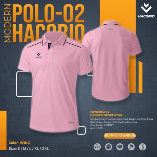 Áo Polo Nam Hacorio POLO-02 - Tím Than Sang Trọng Nổi Bật - Ảnh 7