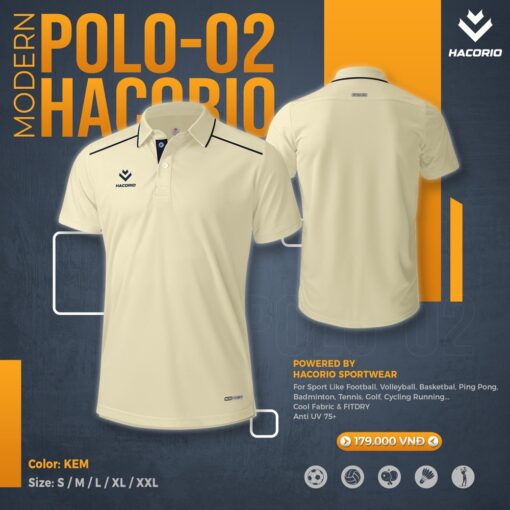 Áo Polo Nam Hacorio POLO-02 - Tím Than Sang Trọng Nổi Bật - Ảnh 6