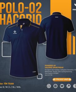 Áo Polo Nam Hacorio POLO-02 - Tím Than Sang Trọng Nổi Bật