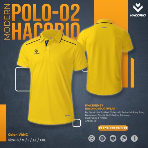 Áo Polo Nam Hacorio POLO-02 - Tím Than Sang Trọng Nổi Bật - Ảnh 4