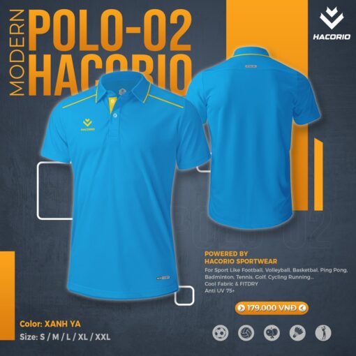 Áo Polo Nam Hacorio POLO-02 - Tím Than Sang Trọng Nổi Bật - Ảnh 2