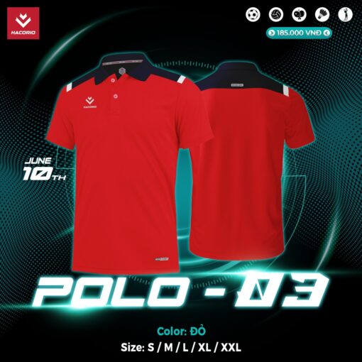 Áo Polo POLO-03 Nam Màu Xanh Ngọc Năng Động - Ảnh 4