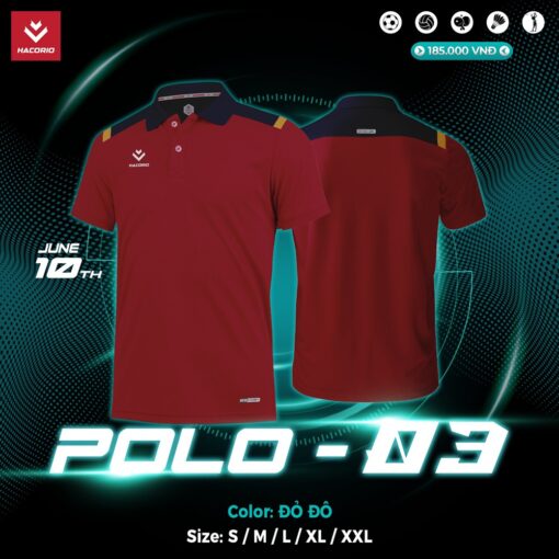 Áo Polo POLO-03 Nam Màu Xanh Ngọc Năng Động - Ảnh 5