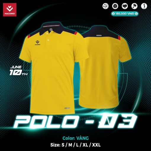 Áo Polo POLO-03 Nam Màu Xanh Ngọc Năng Động - Ảnh 2