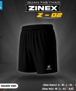 Quần Thể Thao Zinex Z-02 Màu Đen – Thiết Kế Linh Hoạt Cho Mọi Hoạt Động