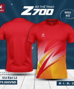 Áo thể thao cầu lông Zinex Z700 màu đỏ – Năng động và nổi bật