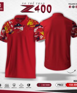 Áo cầu lông ZINEX Z400 Đỏ – Phong cách Street Style cá tính và năng động