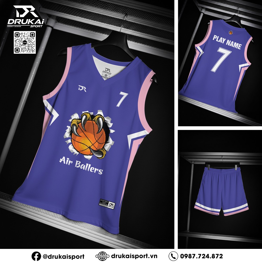 Áo Đấu Bóng Rổ Tím Đậm Cá Tính – Thiết Kế Nổi Bật & Phá Cách - Ảnh 2