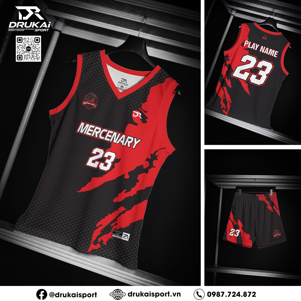 Đồng Phục Thể Thao Jersey Màu Đen Đỏ – Năng Lượng Và Quyền Lực - Ảnh 2