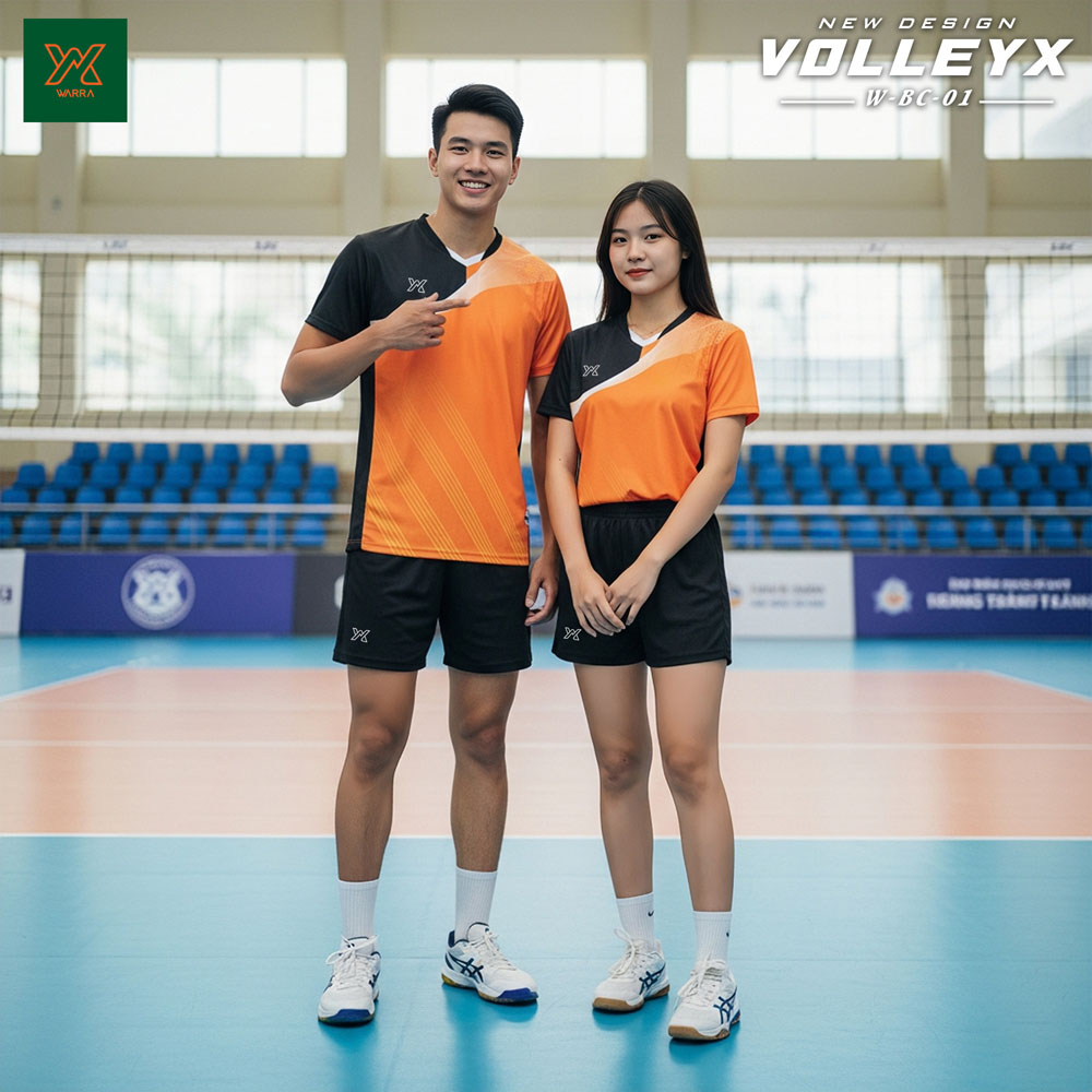 Đồng phục bóng chuyền YARRA VOLLEYX W-BC-01 - Xanh dương nhạt phối navy - Ảnh 2