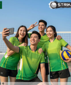 Áo Bóng Chuyền Nữ STRIKE W BC-10 Xanh Lá Gradient