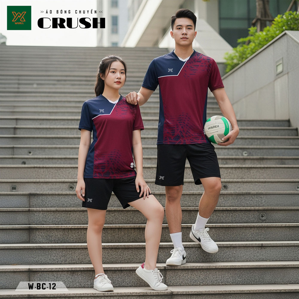 Áo Bóng Chuyền CRUSH W-BC-12 Kem – Cam Năng Động - Ảnh 3