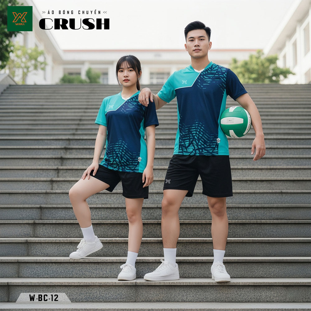 Áo Bóng Chuyền CRUSH W-BC-12 Kem – Cam Năng Động - Ảnh 5