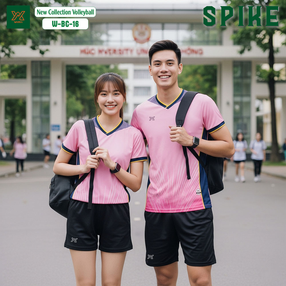 Áo Bóng Chuyền YX Spike W-BC-16 Trắng Tím Vàng - Năng Động & Cá Tính - Ảnh 3