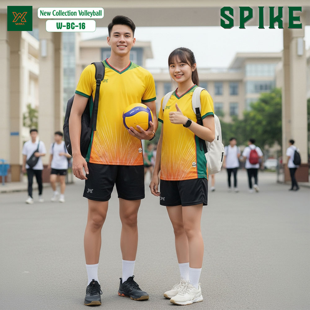 Áo Bóng Chuyền YX Spike W-BC-16 Trắng Tím Vàng - Năng Động & Cá Tính - Ảnh 5