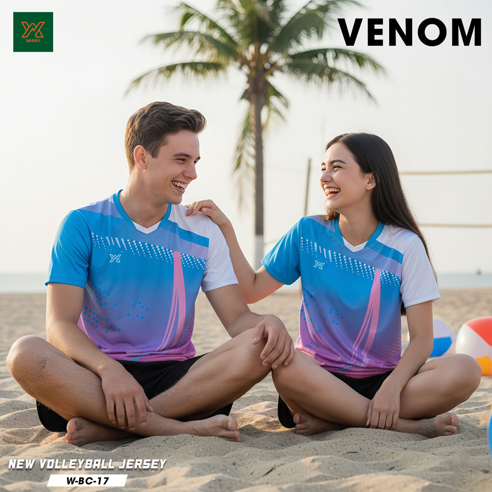 Đồng phục bóng chuyền nữ VENOM W-BC-17 – Cam Đỏ Năng Động - Ảnh 2