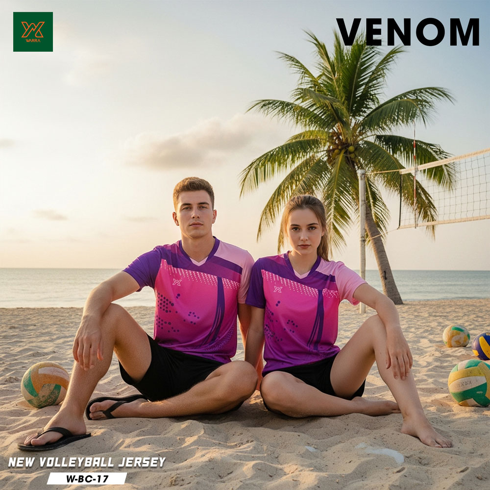 Đồng phục bóng chuyền nữ VENOM W-BC-17 – Cam Đỏ Năng Động - Ảnh 3