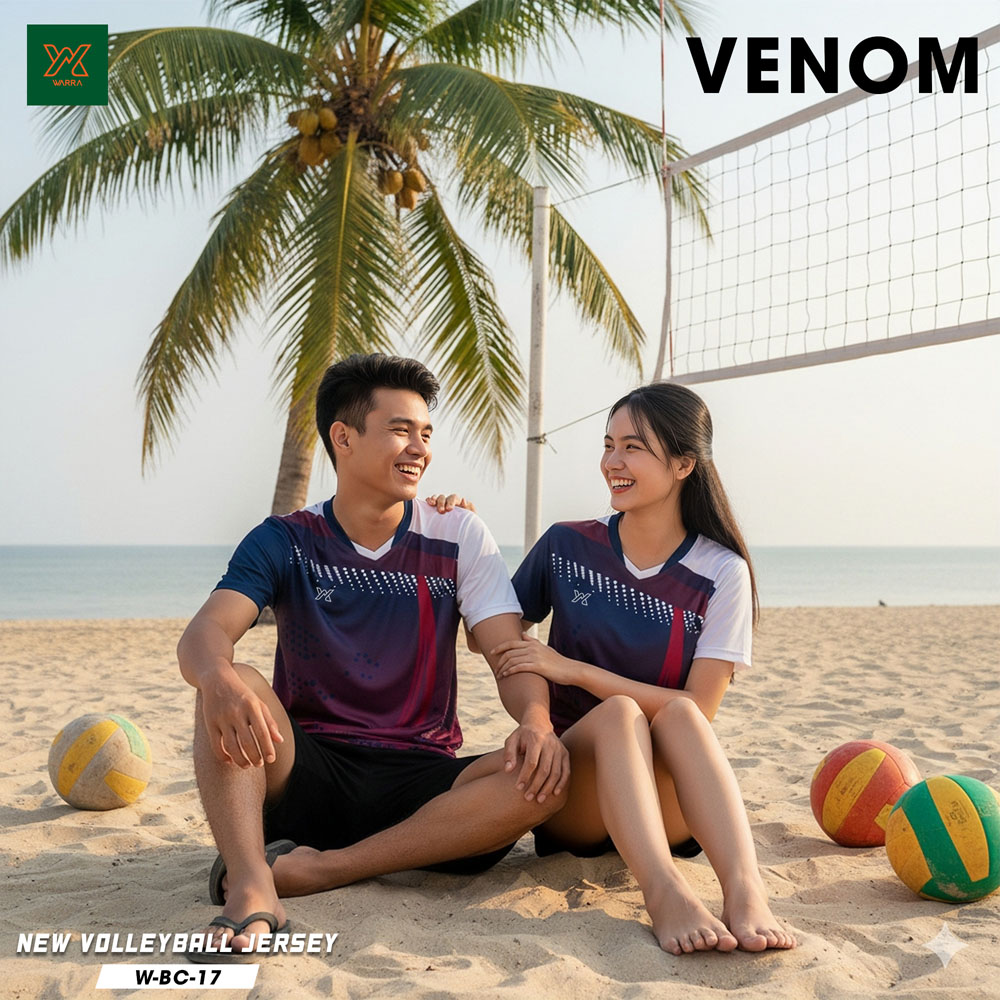Đồng phục bóng chuyền nữ VENOM W-BC-17 – Cam Đỏ Năng Động - Ảnh 4