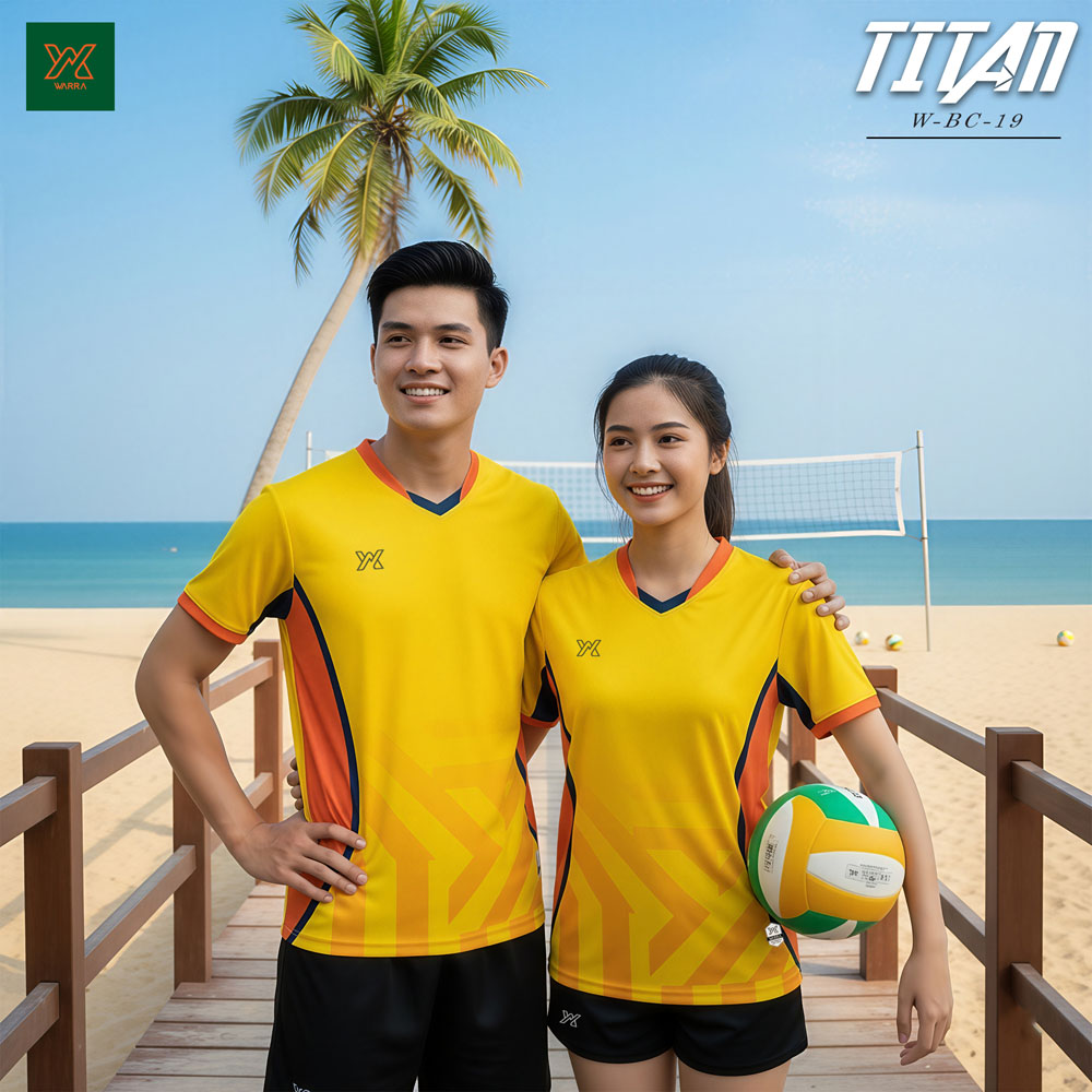 Đồng phục bóng chuyền bãi biển W-BC-19 màu Đen dòng TITAN - YX - Ảnh 6