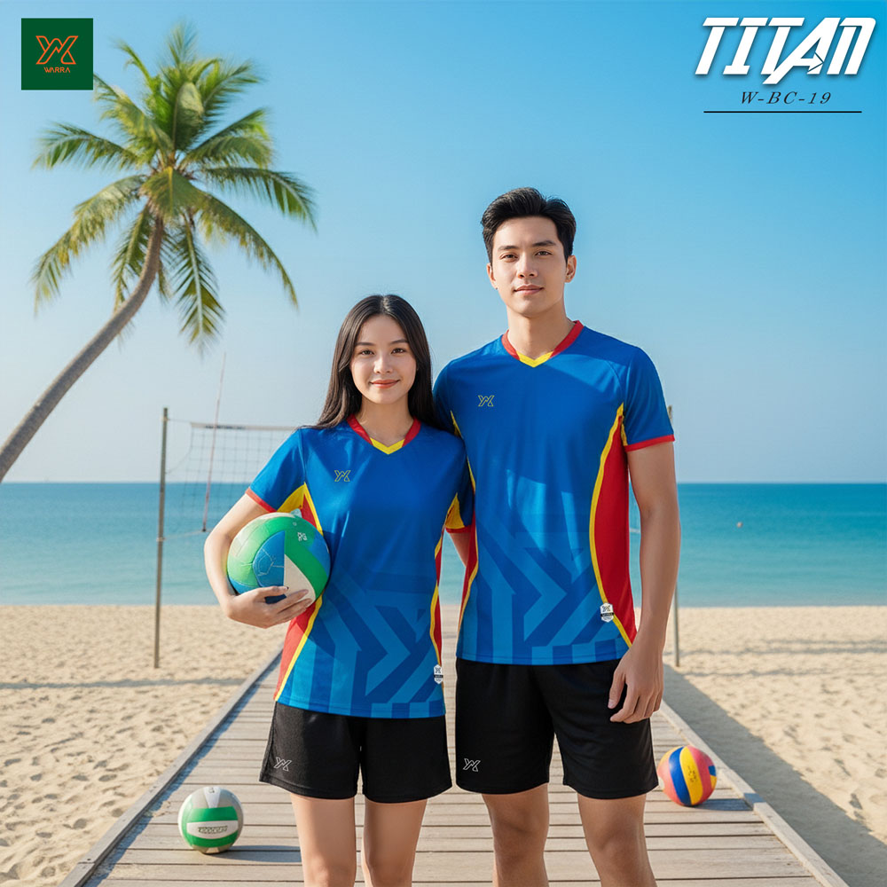 Đồng phục bóng chuyền bãi biển W-BC-19 màu Đen dòng TITAN - YX - Ảnh 7