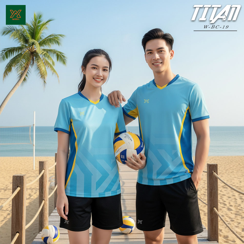 Đồng phục bóng chuyền bãi biển W-BC-19 màu Đen dòng TITAN - YX - Ảnh 8