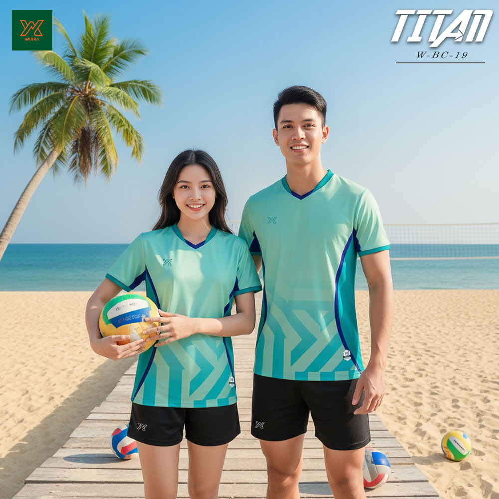 Đồng phục bóng chuyền bãi biển W-BC-19 màu Đen dòng TITAN - YX - Ảnh 10
