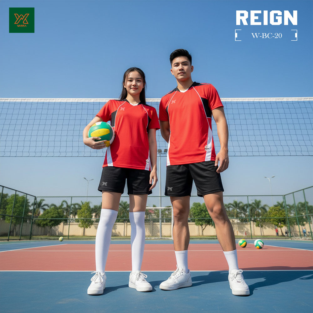 Áo Bóng Chuyền Nữ W-BC-20 Màu Đen Cá Tính - Ảnh 2