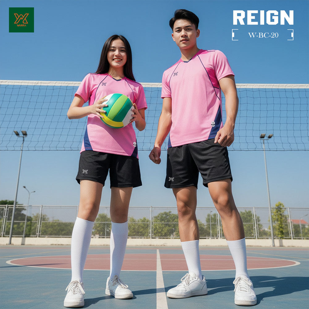 Áo Bóng Chuyền Nữ W-BC-20 Màu Đen Cá Tính - Ảnh 3