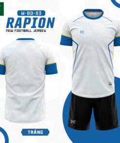 Áo Bóng Đá RAPION W-BD-03 Màu Trắng - Tinh Tế & Năng Động