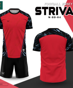 Áo Bóng Đá STRIVA W-BD-04 Đỏ Cá Tính