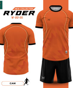 Áo Bóng Đá W-BD-05 Màu Cam Năng Động