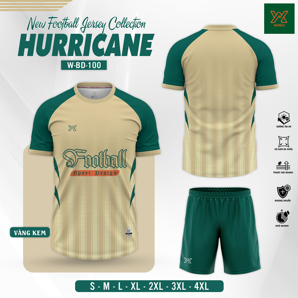 Áo Bóng Đá HURRICANE – W-BD100 Tím - Ảnh 5